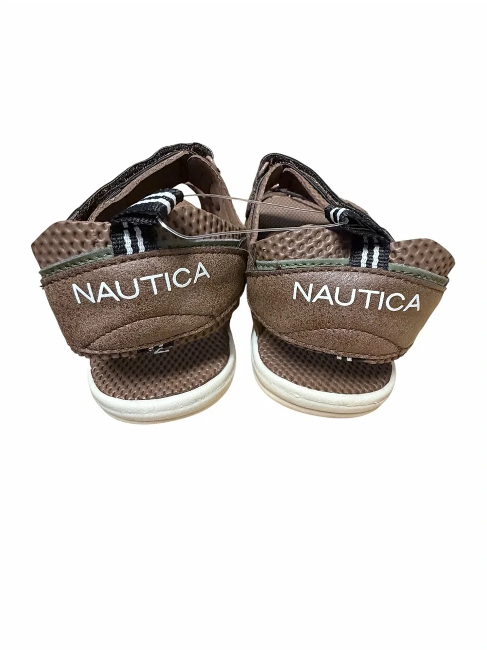 Nautica Helmy Kids Brown Sport Sandals Size 13 Hook & Loop Water Shoes